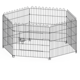 Foldable metal pet dog sports fence pen, black game fence with door, crate fence, pet sports cage