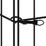 Foldable metal pet dog sports fence pen, black game fence with door, crate fence, pet sports cage