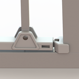 Retractable Pet Child Safety Gate Door Adjustable Durable Metal Security Door