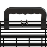 Foldable 36-inch black wire double-door dog cage