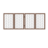4-panel Wooden and wire fence indoor    pet folding door isolation fence