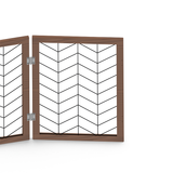 4-panel Wooden and wire fence indoor    pet folding door isolation fence