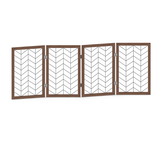 4-panel Wooden and wire fence indoor    pet folding door isolation fence