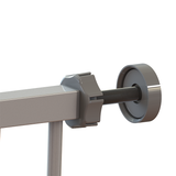 Retractable Pet Child Safety Gate Door Adjustable Durable Metal Security Door