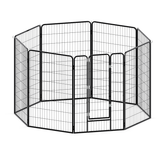 8-piece metal fence for foldable sports outdoor pets