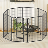 8-piece metal fence for foldable sports outdoor pets